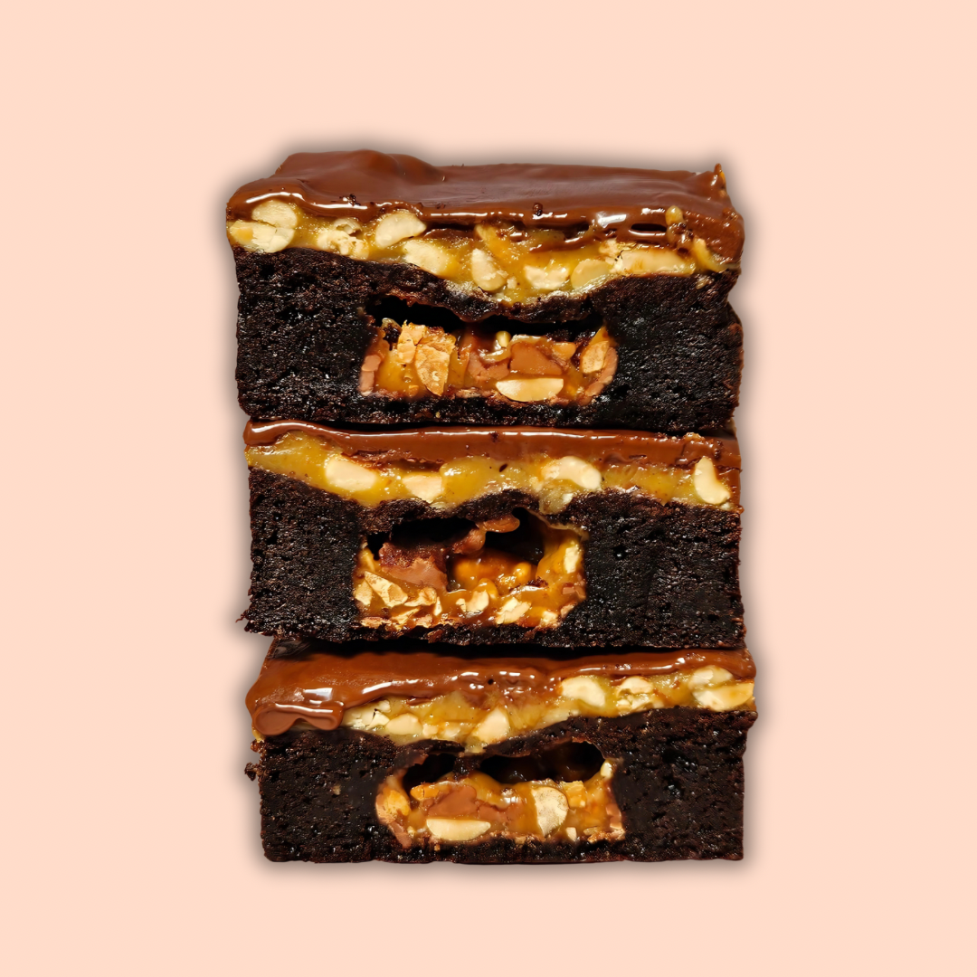 Snickers Brownie Slab